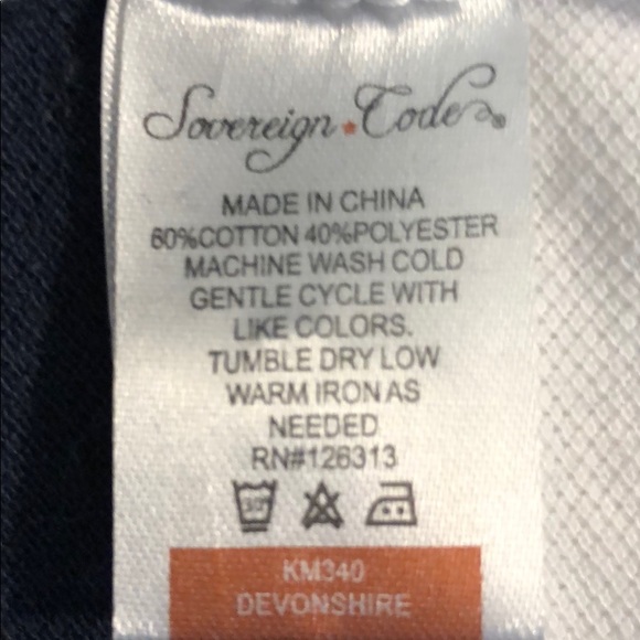 NWT Sovereign Code Devonshire Striped Polo - Picture 8 of 8